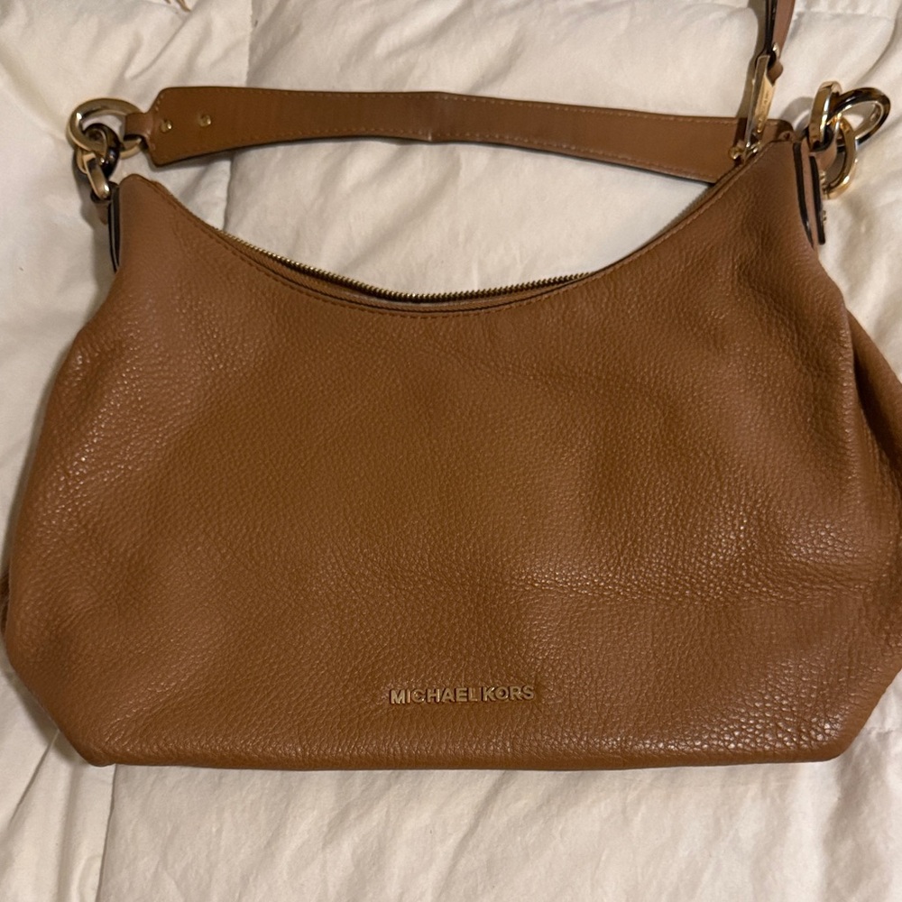 Michael Kors Tan Leather Shoulder Bag